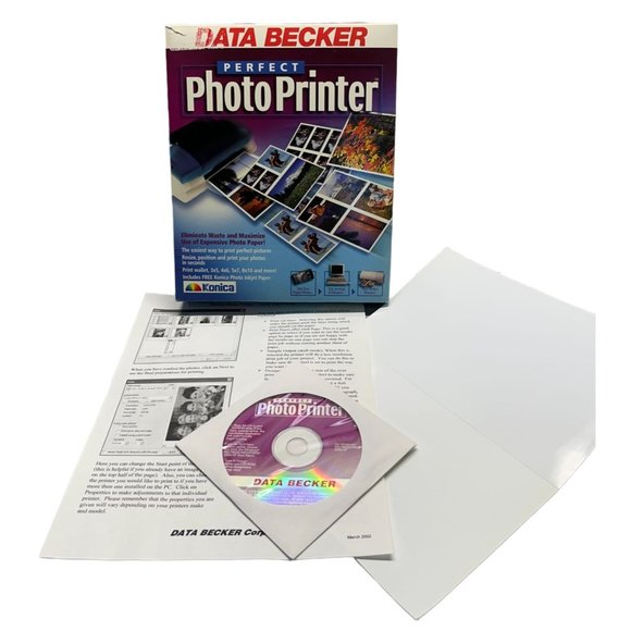 Perfect Photo Printer Data Becker Vintage Windows 95 CD Software - Picture 6 of 6